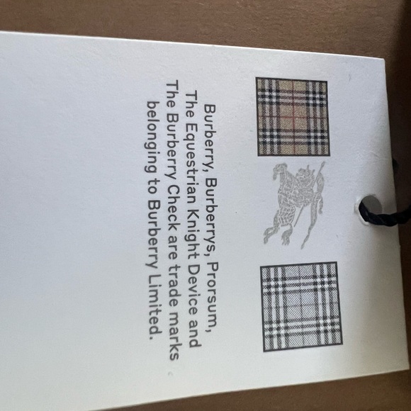 Burberry bag charm tag Red Leather Tb Bag Charm gold logo travel letter star - Picture 3 of 10